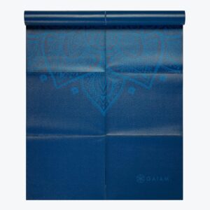 Gaiam Yoga Mat - Folding Travel Fitness & Exercise Mat - Foldable Yoga Mat for All Types of Yoga, Pilates & Floor Workouts (68"L x 24"W x 2mm Thick)