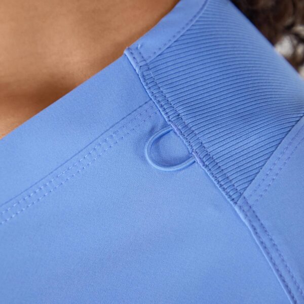 Hanes Women's Scrubs Healthcare Top, Moisture-Wicking Stretch Scrub Shirts, Ribbed Back Panel