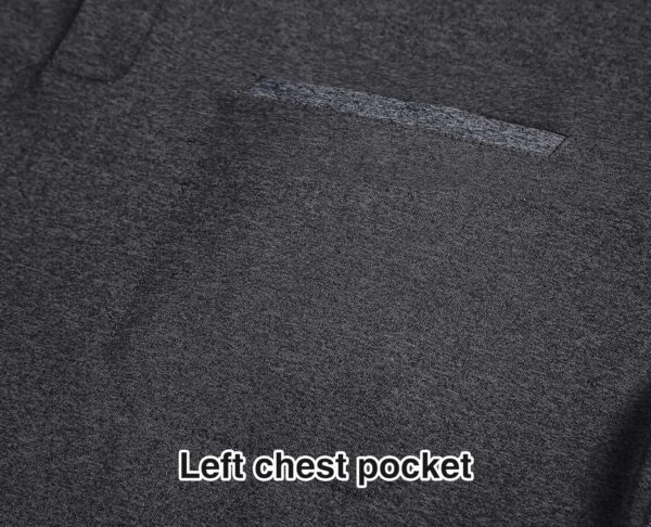 SWISSWELL Polo Shirts for Men with Pocket Short Sleeve Lightweight Performance Golf Shirt Mesh Summer Casual Shirt