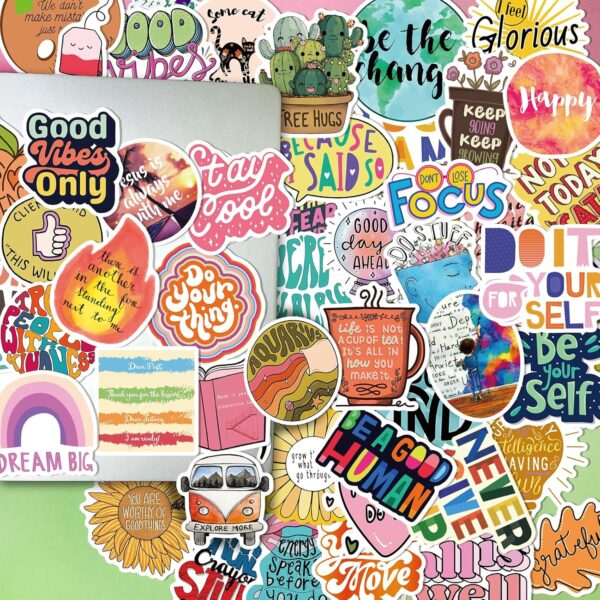 LIFEBE 300Pcs Mental Health Stickers Mental Health Awareness Stickers for Laptop, Water Bottles, Luggage, Computer, Aesthetic Decal for Teens and Adults