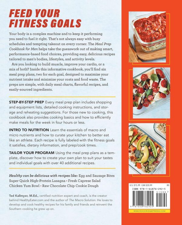 Meal Prep Cookbook for Men: Fuel Your Fitness with Healthy Meals (Get Strong and Lean)