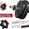 Yaheetech Adjustable Dumbbells Weight Set Dumbbell Weights Exercise & Fitness Equipment w/ 4 Spinlock Collars for Women & Men Home Gym Strength Training