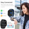 Smart Watch for Women Men(Dial/Answer Calls), 2.0" Fitness Tracker Watch with Heart Rate/Blood Pressure/Blood Oxygen Monitor for Android iOS