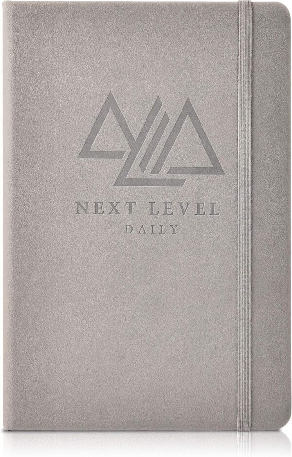 Planner | 90 Day High Performance Daily Action Planner for Productivity, Happiness, Time Management | Habit Tracker, Gratitude Journal – Undated, Hardcover (Grey, 8. 25” x 5. 5”)