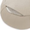 Zafu Meditation Cushion, 15" Round Buckwheat Yoga Pillow with Organic Cotton Cover