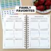 Life & Apples Meal Planner with Grocery List - Weekly Menu Plan and Prep, Healthy Diet and Weight Loss Tracking, 1 Year Undated Meal Planning Notebook, 5 X 8 Inch Spiral Notebook, Mint Green