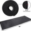 ZENY Exercise Equipment Mat Treadmill Mat 8x3 ft Floor Mat High Density Fitness Gym Mat for Indoor Bike Cycling Mat,Jump Rope Mat,Elliptical Mat,Hard Floor Carpet Protection Black