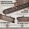 Incense Holder for Sticks Incense Burner with Ash Catcher Incense Stand for Yoga Meditation Home Office Decor - Red Bronze