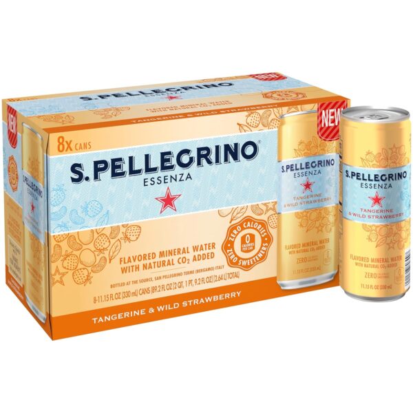 S.Pellegrino Essenza Variety Pack - Lemon, Dark Morello Cherry, Wild Strawberry,11.15 Fl. Oz (Pack of 24)