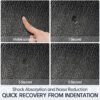 Exercise Equipment Mat for Bike, Treadmill, Elliptical, Yoga - Non Slip Bike Trainer Mat for Stationary Spin Bike Indoor Outdoor, High Density Workout Floor Protector Mat 90" x 40"