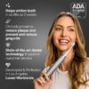 Aquasonic Vibe Series Ultra-Whitening Toothbrush – ADA Accepted Electric Toothbrush - 8 Brush Heads & Travel Case – 40,000 VPM Motor & Wireless Charging - 4 Modes w Smart Timer – Charcoal Metallic