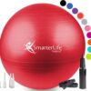 SmarterLife Exercise Ball Yoga Ball for Fitness, Balance, Stability, or Pregnancy, Gym Ball for Core Workout, Physical Therapy, Yoga Ball Chair for Office, Anti-Slip Anti-Burst