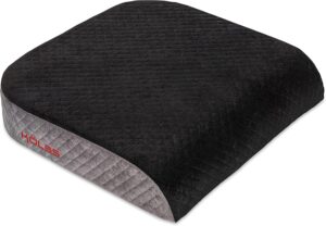 Kolbs Extra Large Seat Cushion | Stylish Plush Velvet Cover | X-Large Memory Foam for Office Chair, Floor Pillow | Cushion Back Pain Coccyx Pain Relief | Carry Handle (Extra Large)