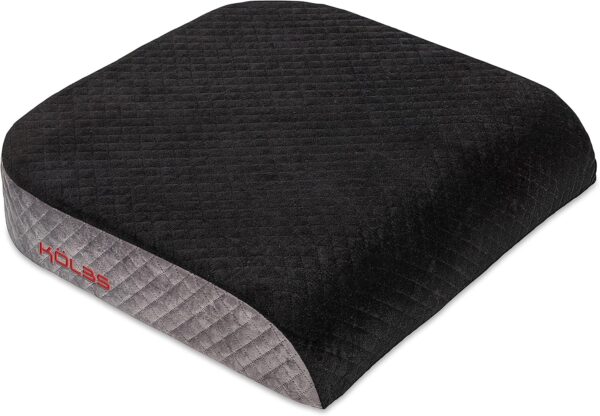 Kolbs Extra Large Seat Cushion | Stylish Plush Velvet Cover | X-Large Memory Foam for Office Chair, Floor Pillow | Cushion Back Pain Coccyx Pain Relief | Carry Handle (Extra Large)