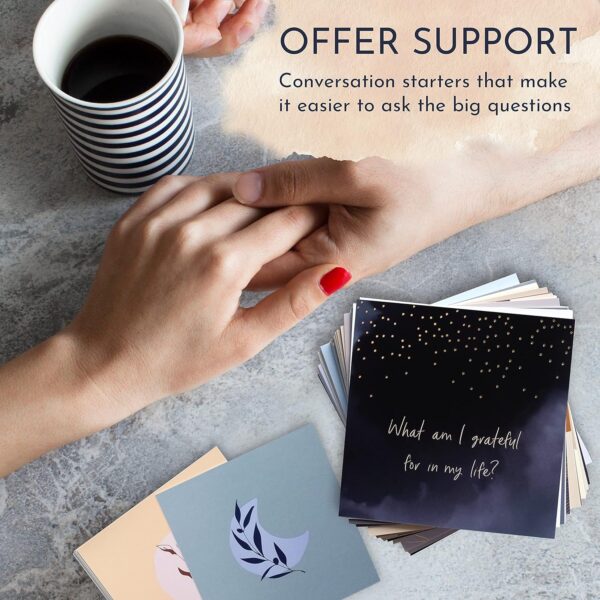 RYVE 52 Empowering Question Cards for Mindfulness, Meditation and Therapy - Self Care Cards, Self Reflection Cards for Women, Meditation Cards for Women, Mindfulness Cards, Self Care Gifts for Women