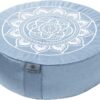 Florensi Meditation Cushion - Comfortable Floor Pillow - Traditional Tibetan Meditation Pillow with Beautiful Velvet Cover - Large Floor Cushion Seating for Adults - Premium Yoga Buckwheat Bolster