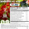 Berberine and Ceylon Cinnamon for Weight Management & Digestion, Heart Health & Immune - 7in1 with Premium Ginseng, Turmeric Curcumin, Ginger & Black Pepper - 120 Vegan Capsules