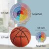 Feelings Wheel Therapy Office Decor, 5.8 Inches Diameter Double Sided Mental Health Decor Emotion Wheel with Stand, Wooden Coping Wheel Chart Gifts for School, Therapy Office, 2025 Upgrade