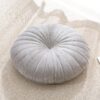Floor Pillow Meditation Cushion Round Large Floor Pillows Seating for Adults, Velvet Thick Floor Cushions for Yoga Living Room Balcony Outdoor Tatami（Grey）