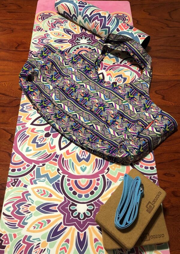 Aozora Yoga Mat Bag Large Yoga Mat Tote Sling Carrier with Pockets Fits Mats with Multi-Functional Storage Pockets Light and Durable
