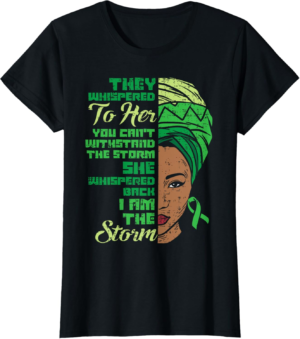 Mental Health African I Am Storm Awareness Black Women Girls T-Shirt