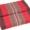 GABUR Foldable Meditation Cushion, 100% Kapok, Red Elephants, 25.5"x19.5"