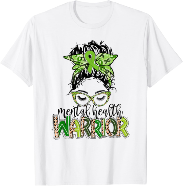 Mental Health Awareness _ Mental Health Warrior Leopard T-Shirt