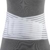 OTC Lumbosacral Support, 7-inch Lower Back, Lightweight Compression, Elastic, White, Universal
