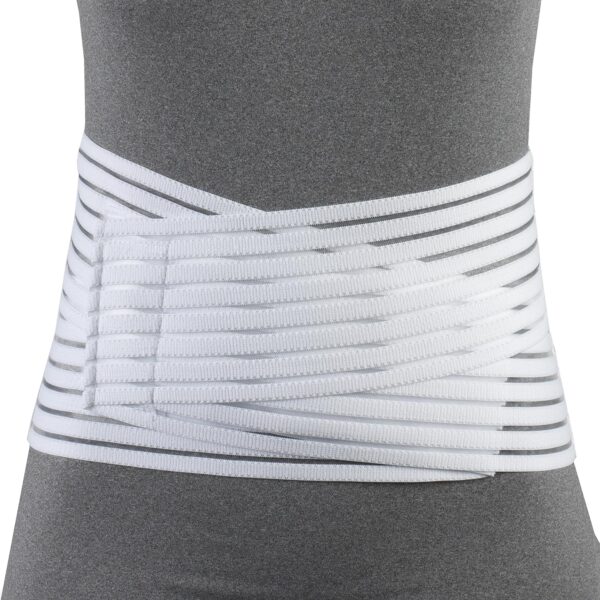 OTC Lumbosacral Support, 7-inch Lower Back, Lightweight Compression, Elastic, White, Universal