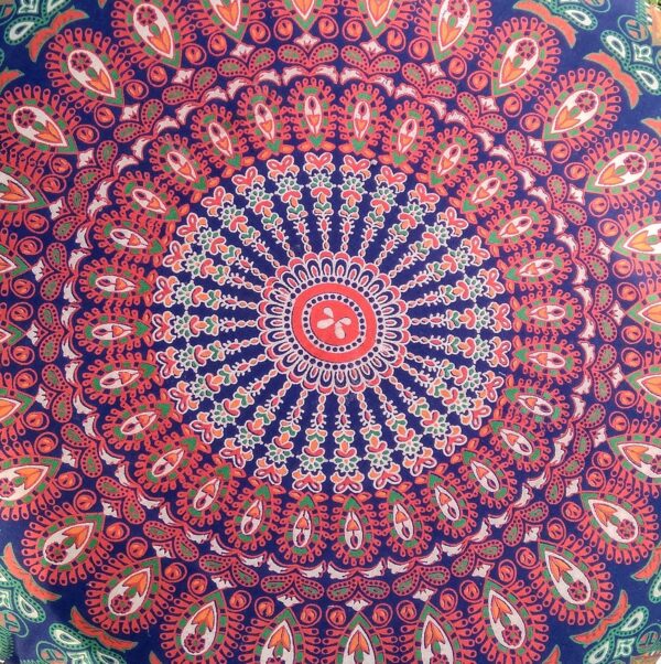 INDIAN CRAFT CASTLE ICC 32 Inch Floor Pillows & Cushion Covers Decorative Hippie Mandala Pouf Pillow Covers Seating Meditation Cushion Cover Bohemian Large Boho Ottoman Case Pillowcase Couch Round