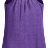 Miusey Womens Sleeveless Round Neck Loose Fit Racerback Yoga Tank Top