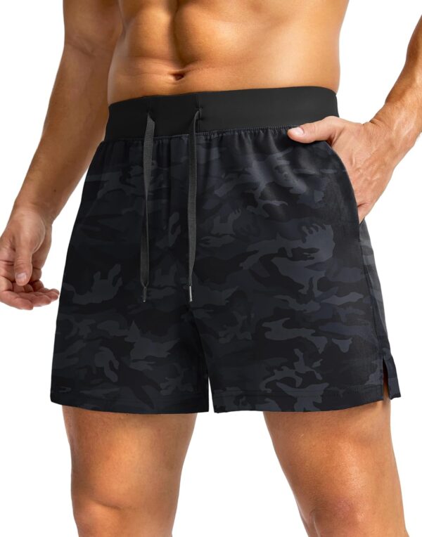 Men's Running Shorts with Zipper Pockets 7"/ 5" / 9" Lightweight Quick Dry Basketball Gym Workout Athletic Shorts for Men