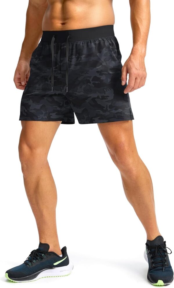 Men's Running Shorts with Zipper Pockets 7"/ 5" / 9" Lightweight Quick Dry Basketball Gym Workout Athletic Shorts for Men