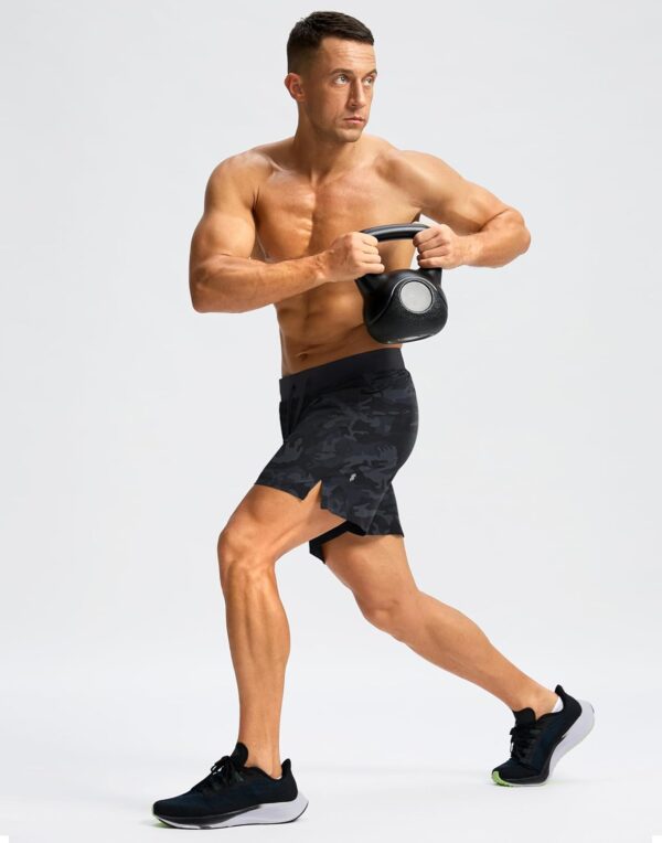 Men's Running Shorts with Zipper Pockets 7"/ 5" / 9" Lightweight Quick Dry Basketball Gym Workout Athletic Shorts for Men