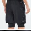NORTHYARD Men's Workout Shorts 2 in 1 with Zipper Pockets Gym Running Athletic Shorts for Men