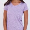 Real Essentials 5 Pack: Women's Short Sleeve V-Neck Activewear T-Shirt Dry-Fit Wicking Yoga Top (Available in Plus)