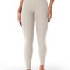 VOYJOY Womens Scrunch Workout Leggings Compression Butt Lifting Mid High Waist 26 Inches Seamless V Back Yoga Pants