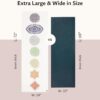 TPE Yoga Mat - Artist Designed, Premium eco friendly mats, Non Slip, Non toxic, Great For Regular & Hot Yoga, Pilates and Workouts (72 inch x 24 inch x 6mm thick)