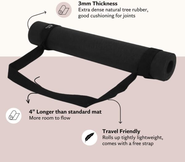 Cork Yoga Mat - Artist Designed, Premium Printed Eco-Friendly Non-Slip mat, Great for Regular & Hot Yoga, Pilates, Workouts 72 inch x 24 inch x 3mm Thick