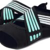 ABIRAM Yoga Socks Toeless Non-Slip Grips & Straps, for Pilates, Barre, Ballet, Bikram, Workout for Women