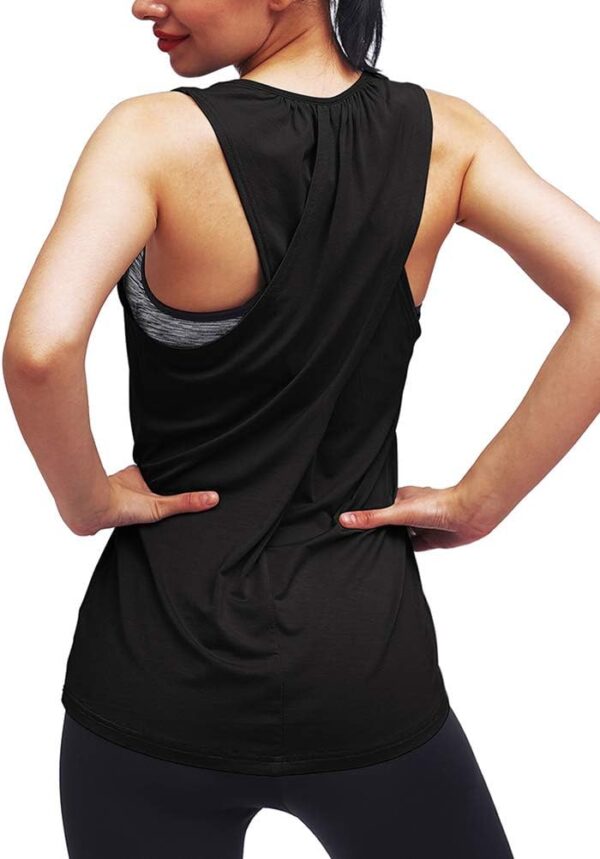 Mippo Workout Tops for Women Yoga Athletic Shirts Tank Tops Gym Summer Workout Clothes