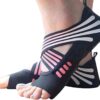 ABIRAM Yoga Socks Toeless Non-Slip Grips & Straps, for Pilates, Barre, Ballet, Bikram, Workout for Women