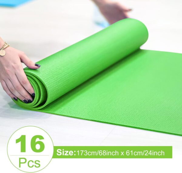 3 mm Thick Yoga Mat Exercise Workout Mat Non Slip Fitness Pad for Women Gym Home Yoga Pilates