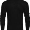 COOFANDY Men's Quarter Zip Up Sweaters Slim Fit Lightweight Mock Neck Pullover Casual Polo Sweaters