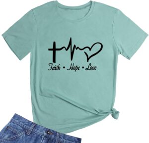 ROSEPARK Womens Graphic Cute Cotton Funny T Shirt Tees Gift Ideas