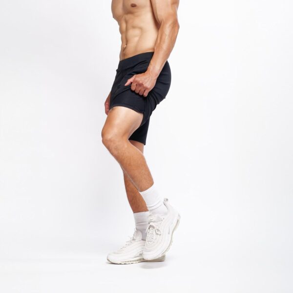 YOGA CROW Men's Swerve Yoga Training Shorts w/Non-Restrictive Inner Liner - 7" Inseam - Workout, Gym, Running, Training