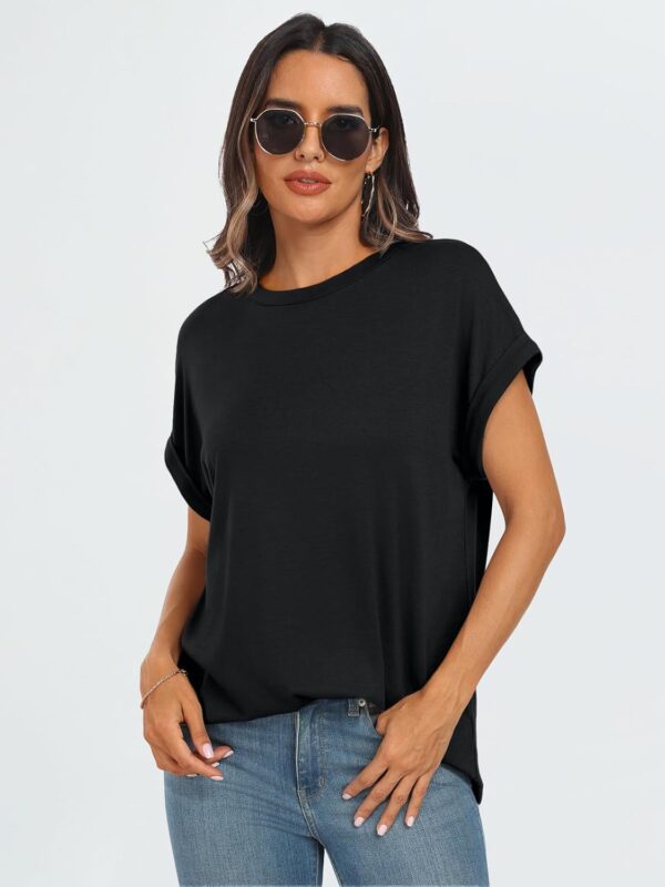 AUTOMET Womens Summer Tops Spring Fashion Oversized Business Casual Dressy T Shirts Workout Clothes Trendy Outfits 2025