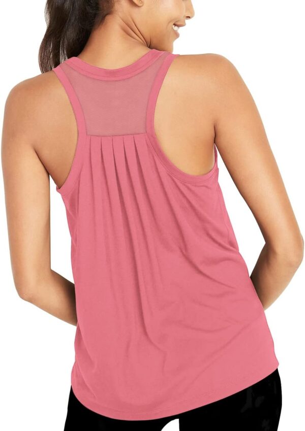 Bestisun Workout Tank Tops for Women Loose fit Racerback Yoga Running Dance Shirts
