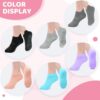 AURUZA Grip Socks for Women Men Pilates Grip Socks Non Slip Yoga Sock with Grips for Barre Barefoot Hospital Grippy Sock
