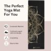 Cork Yoga Mat - Artist Designed, Premium Printed Eco-Friendly Non-Slip mat, Great for Regular & Hot Yoga, Pilates, Workouts 72 inch x 24 inch x 3mm Thick